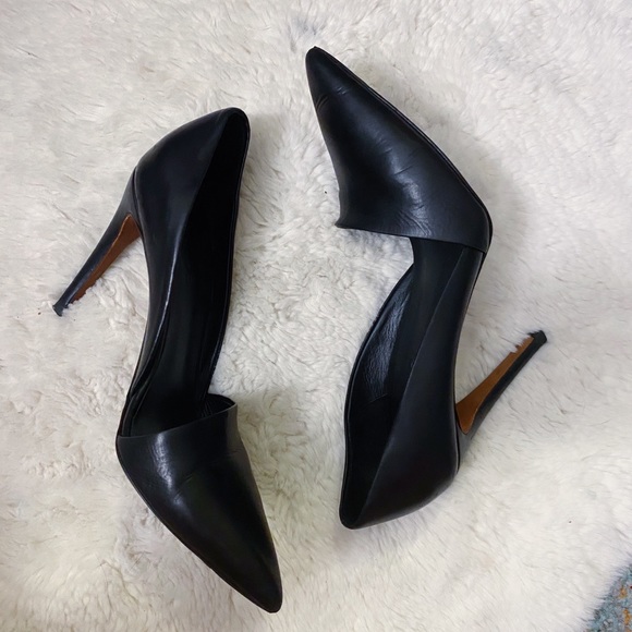 Vince Shoes - Vince d’Orsay black leather heels